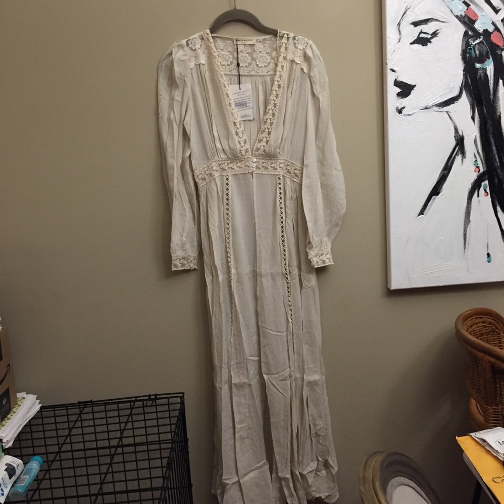 NWT Spell & The Gypsy Le Gauze Lace Duster lace XS - Picture 2 of 16